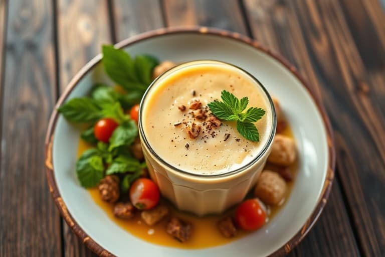 Vanilje gresskarpai-smoothie