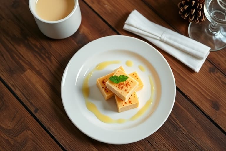 Festlig eggnog-fudge