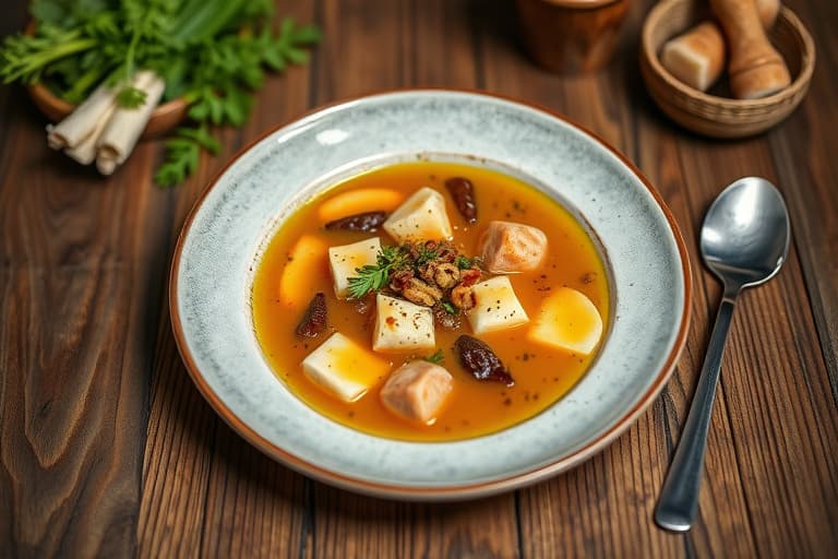 Lavkarbo-falsk potetsuppe