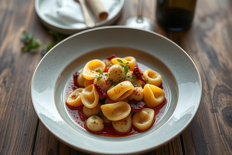 Reker og tortellini-spyd