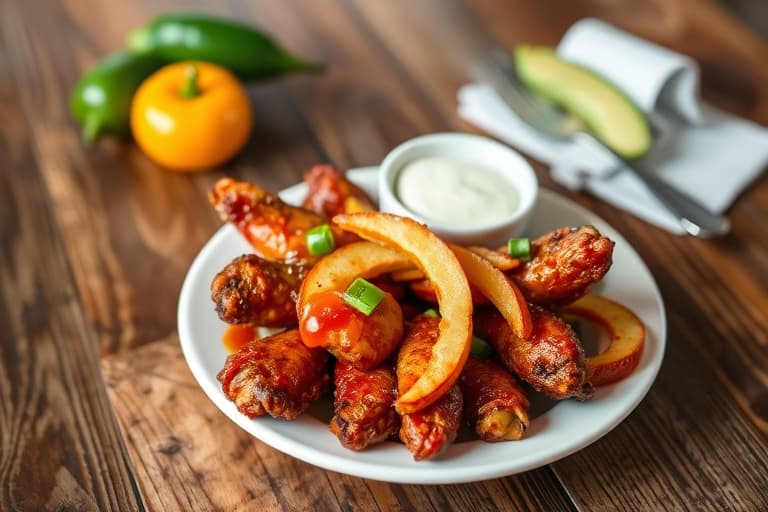 Jalapeño-apple hot wings