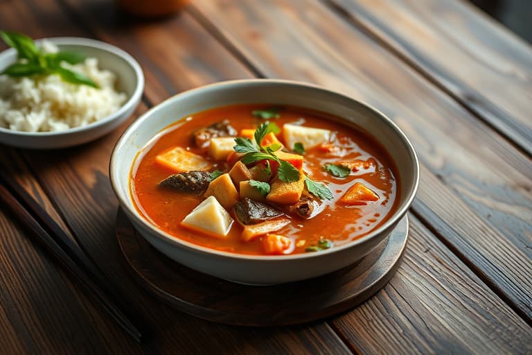 Thailandsk karrésuppe