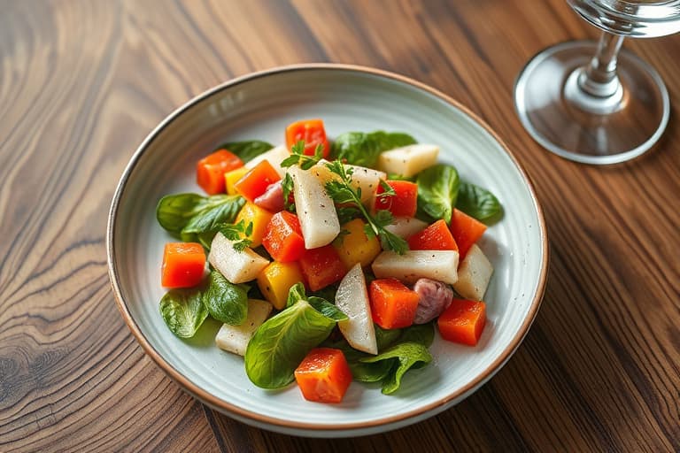 Vanias grønne ertesalat