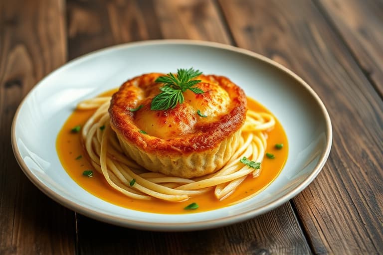 Gullfargede havremuffins