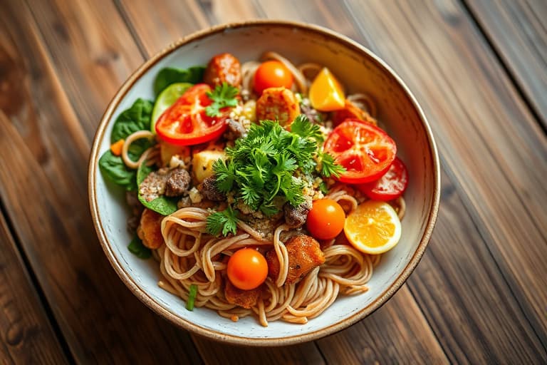 Ristet grønnsaksbuddha bowl