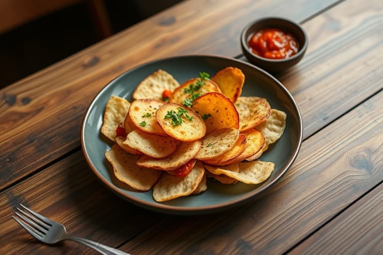 Cassava-mel pita-chips