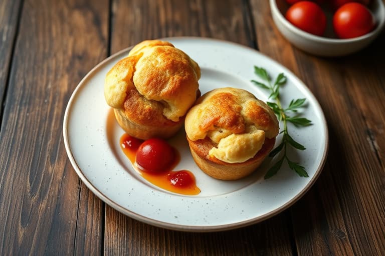 Fersk jordbær- og shortcake-muffins