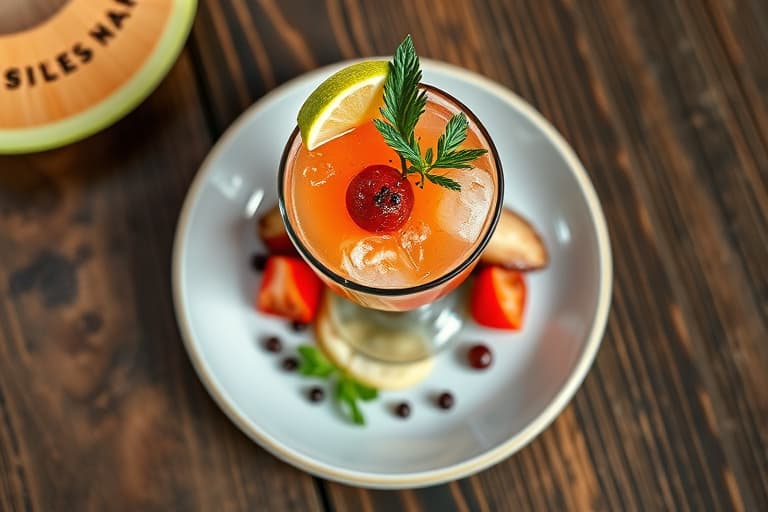 Vannmelonfizz-cocktail