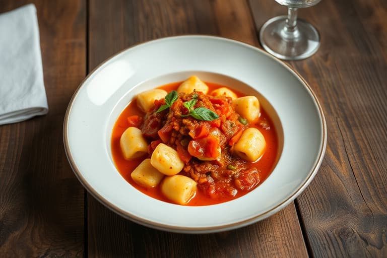 Gnocchi Cacciatore-suppe
