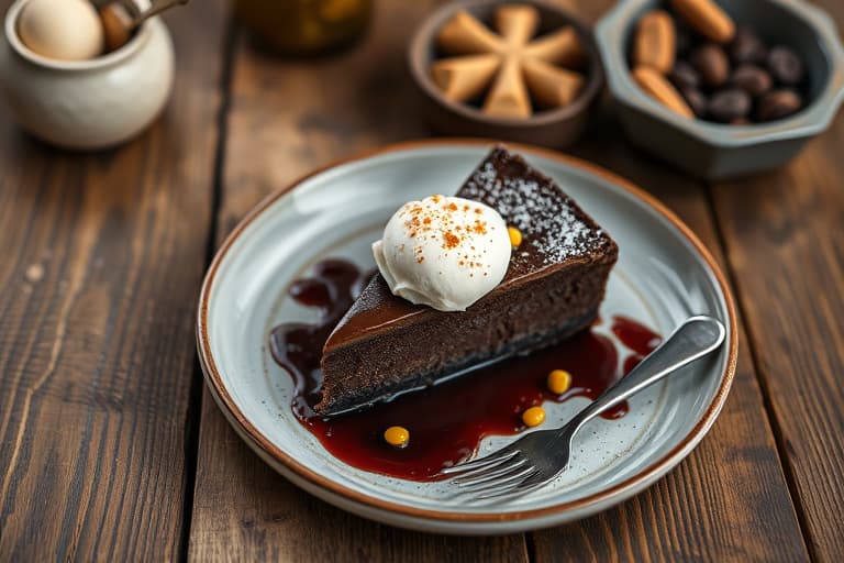 En enkel og rask sjokoladekake med peanøttsmør