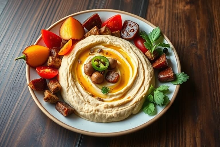 Artisjokk- og jalapeñohummusdip