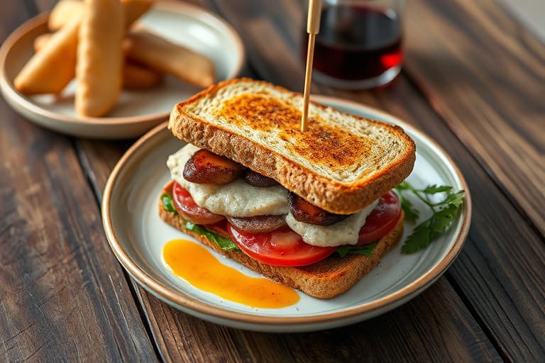 Grahamkjeks-iskrem-sandwich