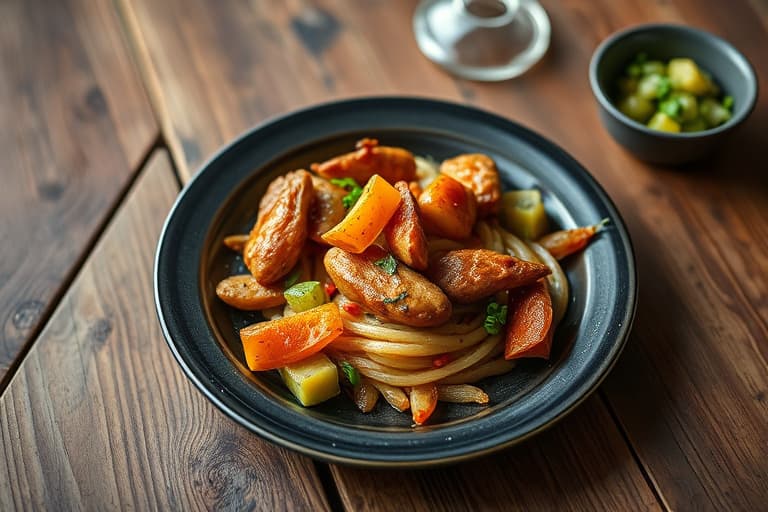 Meksikansk biff- og grønnsaksgryte