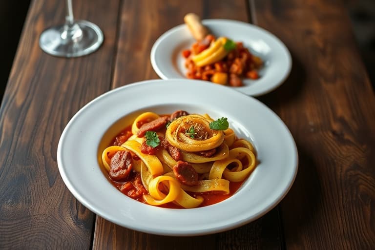 Chorizo-ragu med spiraliserte meksikanske squash