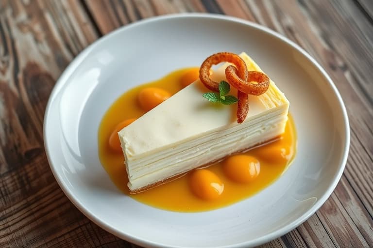 Hvitt kake med marsipan og mandler