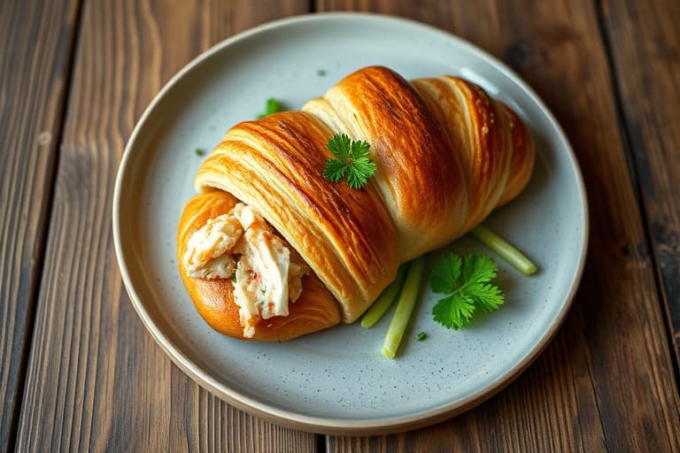 Krabbe- og maiscroissanter