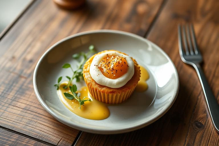 Mini maiskakemuffins med lønnesmørkrem