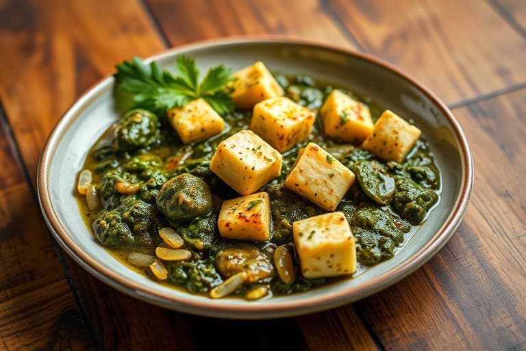 Enkel palak paneer