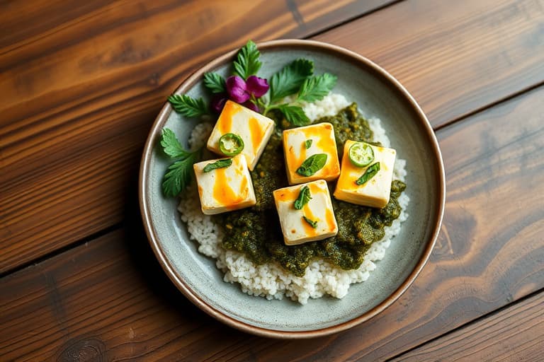 Palak Paneer (Karrert spinat)