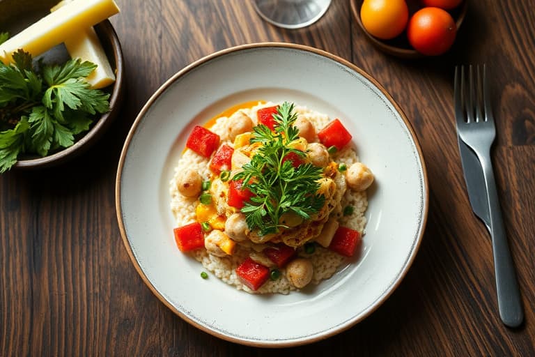 Kremet sitronkylling med ris