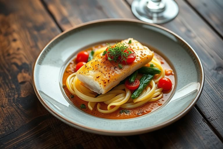 Sitron- og tomatfiskestuing