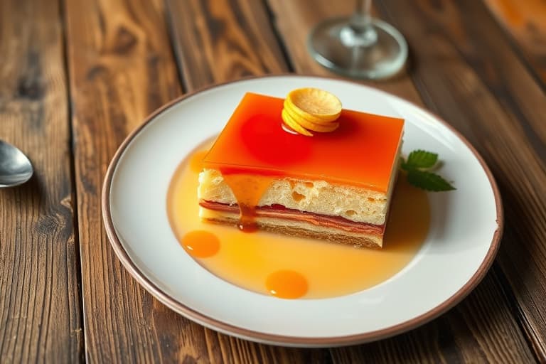 Glasskake med fargelagt gelatin