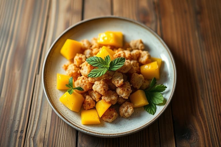 Mango-, kokos- og chiafrø-krukker