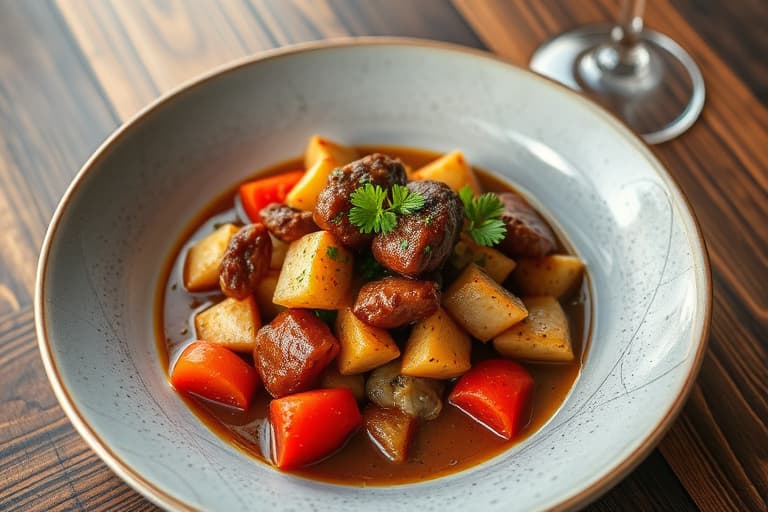 Kylling Afritada (filippinsk gryte)