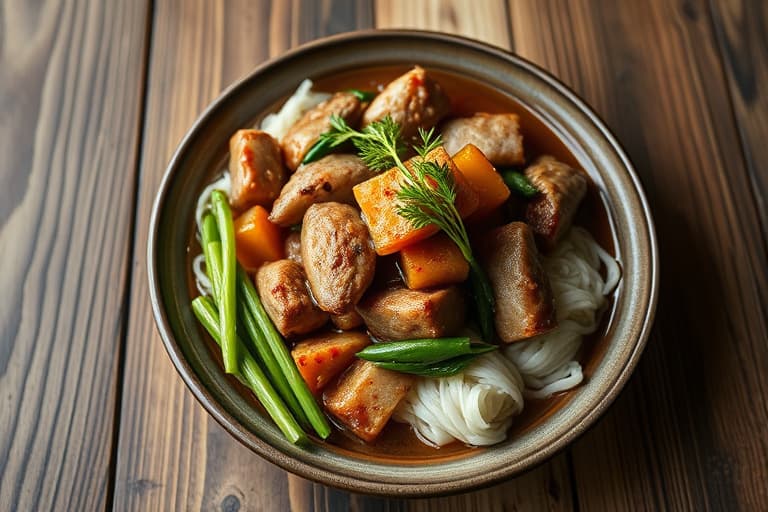 Budae Jjigae (koreansk militærleirgryte)