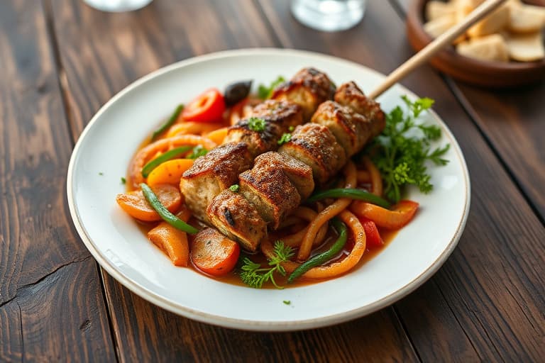 Tas Kebab (persisk lam- og grønnsaksgryte)