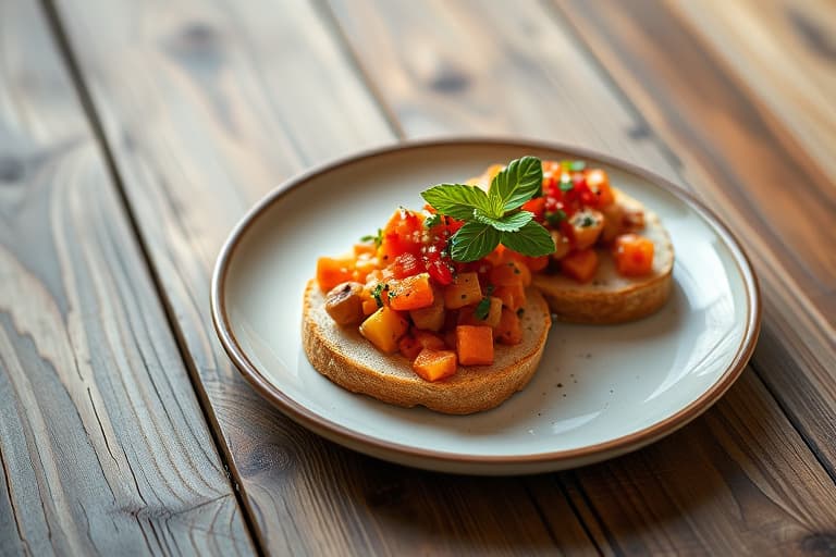 Santa Fe kalkun crostini