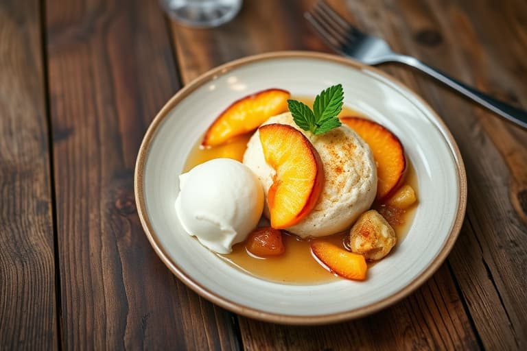 Peach Cobbler (glutenfri)