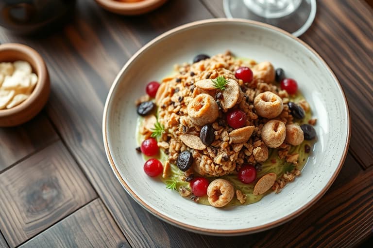 Høytproteinrike, fettfattige granolabarer