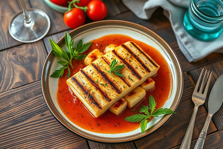 Grillede blåskjell med røkt paprika-krem