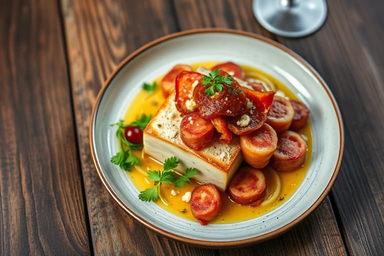 Bacon- og gorgonzolapull-aparts