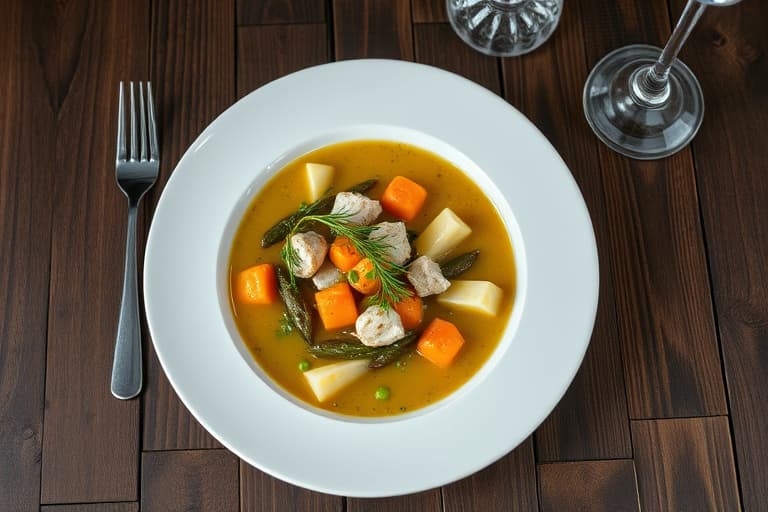 Kål-, purre- og brokkolisuppe