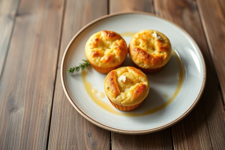 Krydret gresskarcheesecake-muffins