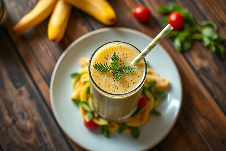 Supergrønn te-smoothie