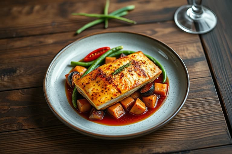 Sitronsmør- og pepperbakt fisk