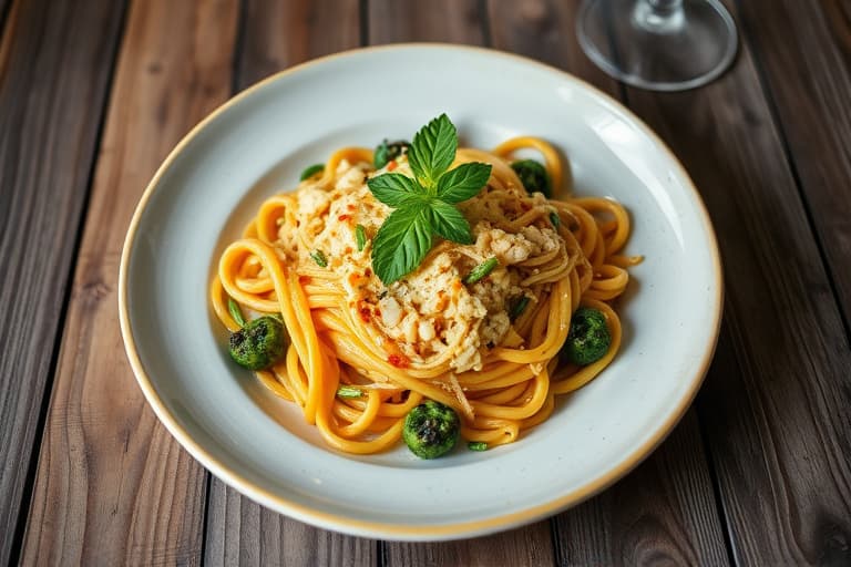 Pesto- og rekelasagne