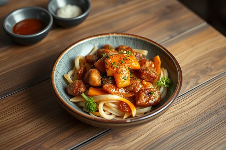 Koreansk biff kokt i soyasaus (Jangjorim)