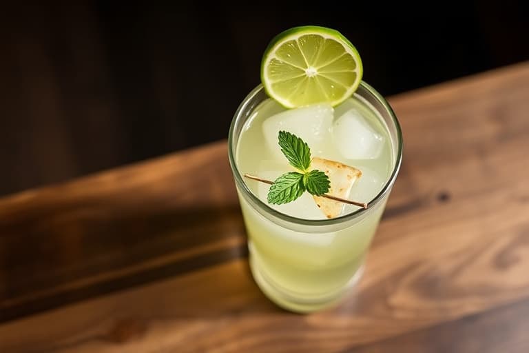Sour Key Lime Vodka Gimlet
