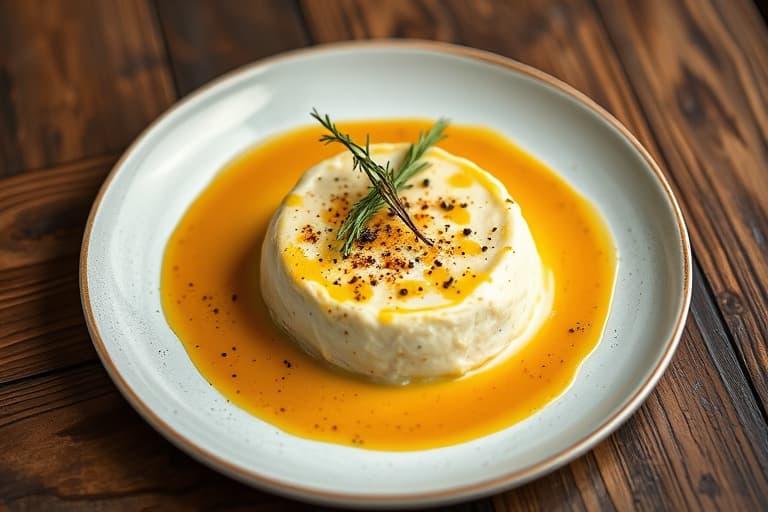 Chef Johns Brie med moden pære og svart pepper