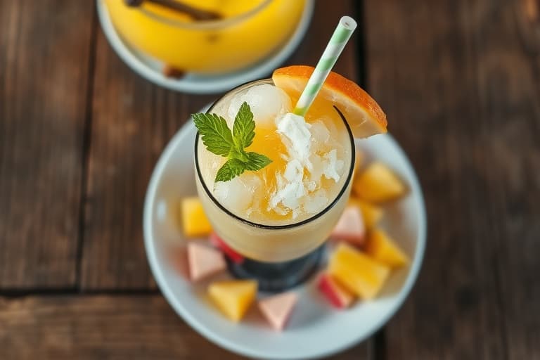 Fizzy Pina Colada-slush