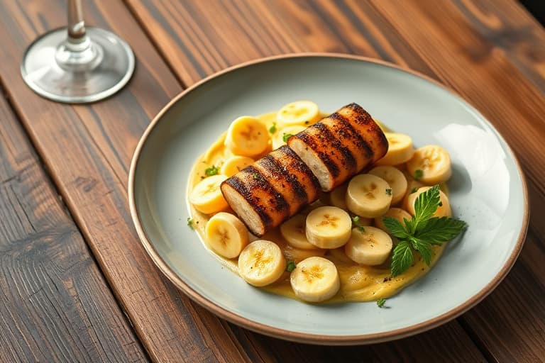 Grillede peanøttsmør-, banan- og sjokoladekoner