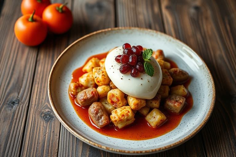 Rabarbra- og jordbærkake med smuldredeig