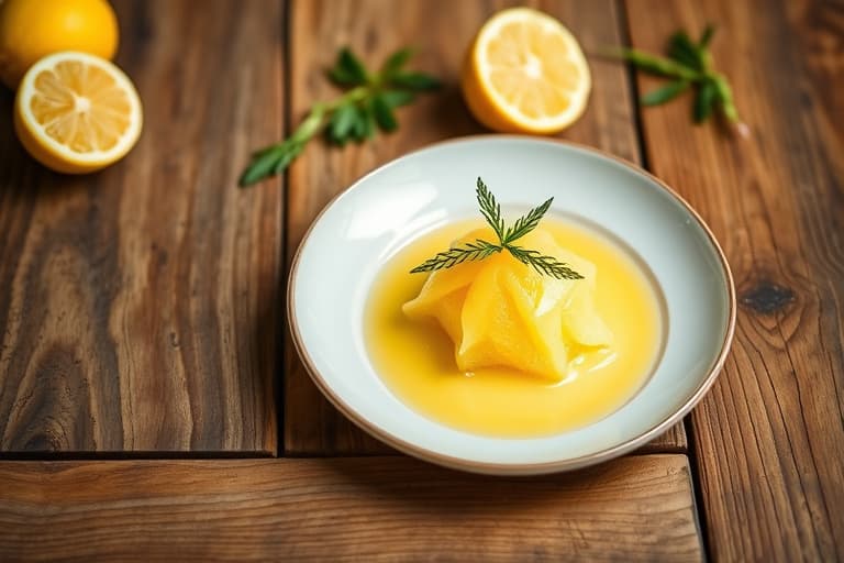 Limoncello-sorbet med sitron (med eller uten mynte)
