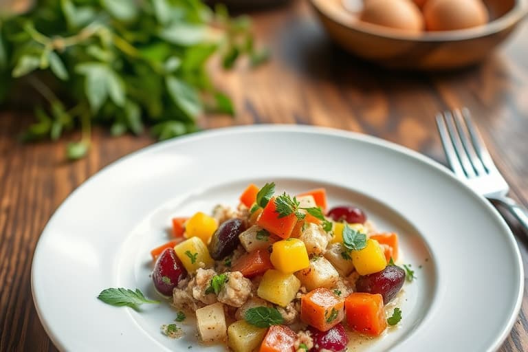 Bokhvete- og kikertepesto-salat