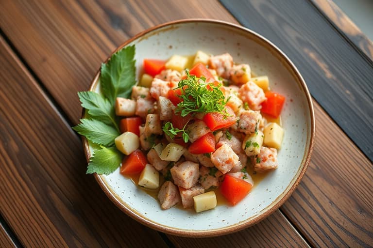 Kokosnøttreker ceviche