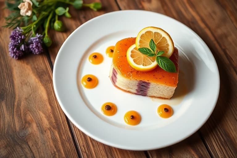 Sitron- og lavendelkake